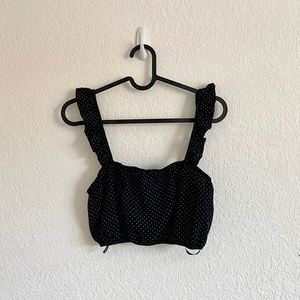 Forever 21 Dotted Crop Top